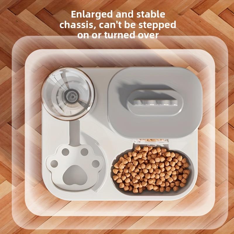 Automatic Cat & Dog Water Dispenser with Integrated Food Basin - Easy Cleaning & Hydration - Durable Pet Hydration Solution, Automatic Pet Feeder