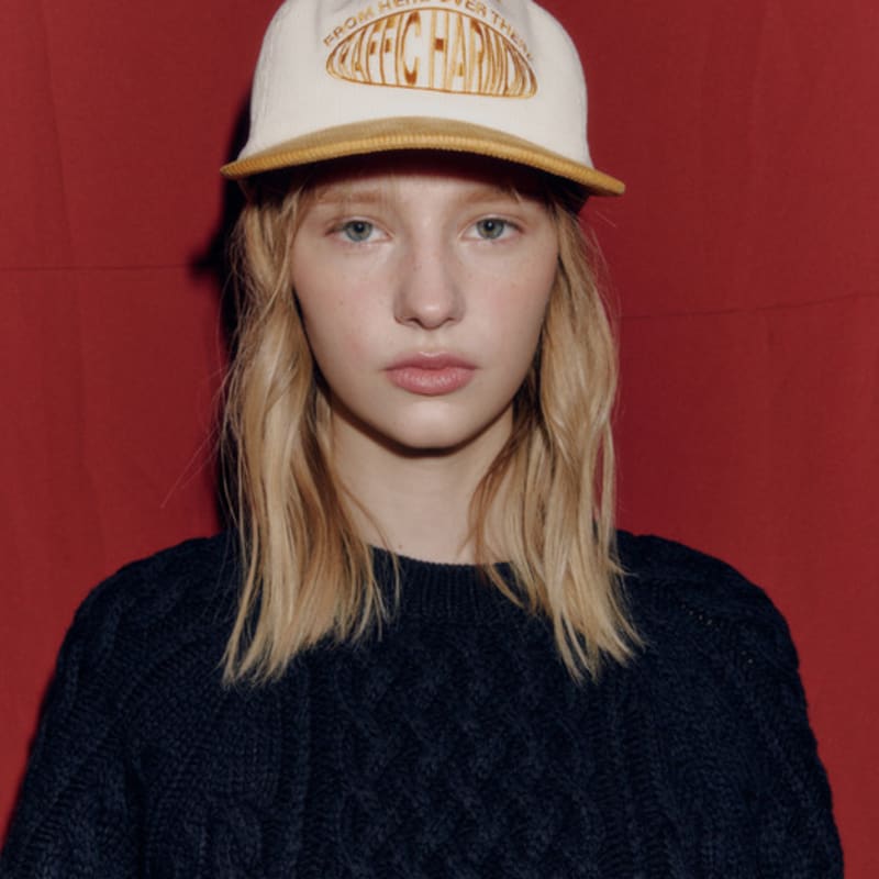 

TRAFFIC HARMONY CORDUROY ROUND LOGO DEEP-FIT 5-PANEL cap_MUSTARD mustard