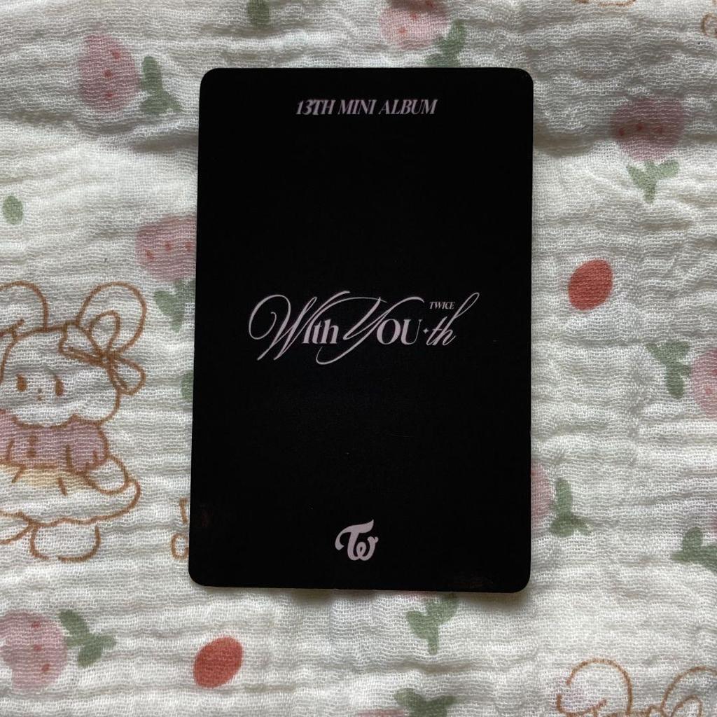 [USED] TWICE Mina With YOU-th Pre-Recorded Korean Public Broadcast Trading Card