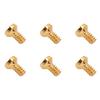 6 ks Šroub na zadní kryt hodinek Profesionální Křemenné hodinky Zadní pouzdro Drážkovaný šroub Náhradní díly Příslušenství Zlatý