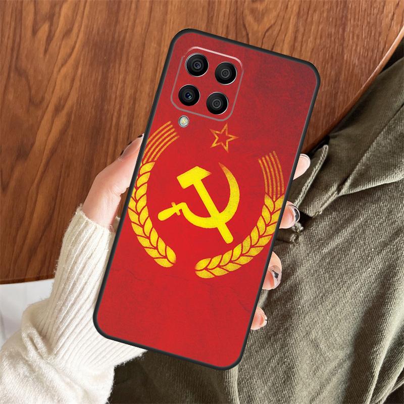 Russia Soviet Emblem Flag Case For Samsung Galaxy M11 M21 M31 M35 M12 M13 M14 M15 M16 M36 M56 M53 M32 M52 M55 M34 M54