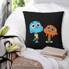 Cartoon Gumball Amazing World Quadratische Kissenhülle Kissenbezug Kissenhülle Überwurf-Kissenbezug für Zuhause Sofa Wohnzimmer