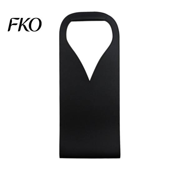 Single Wine Carrier Faux Leather Tote Bag, Portable Pouch, Waterproof Durable Bottle Holder Protector Sleeve for Champagne Beer Bag