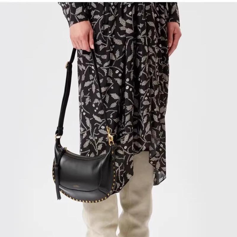 Exquisite Rivet Half-Moon Crossbody Bag European And American Hot-Selling Single Shoulder Crescent Bag