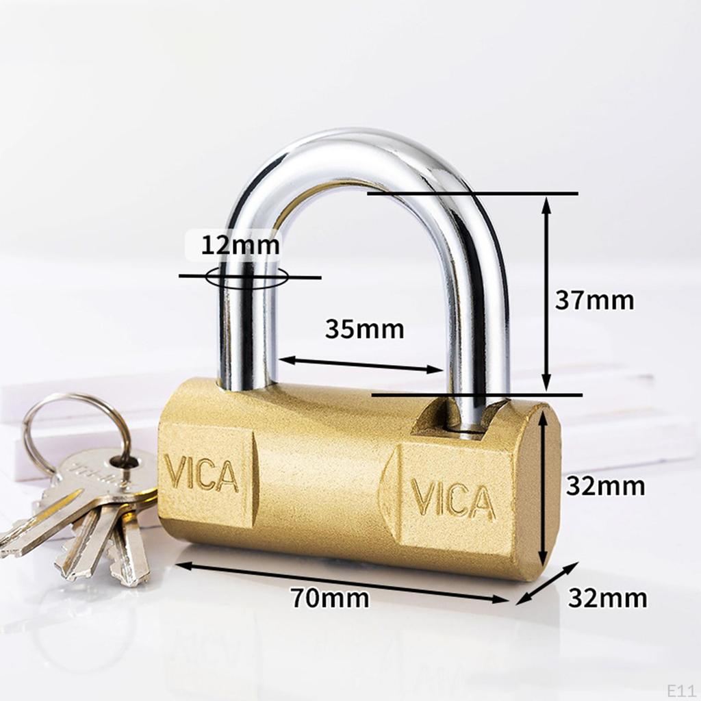 Heavy Duty, Metal Padlock with Key And , Ideal for Storing Small Items In Drawers, Cabinets,