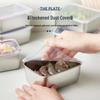 Stainless Steel Square Tray with Lid and Magnetic Fresh-Keeping Box for Household Use