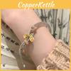 Womens Ethnic Modern Bracelet With Geometric Design And Bell Charms Adjustable Fit