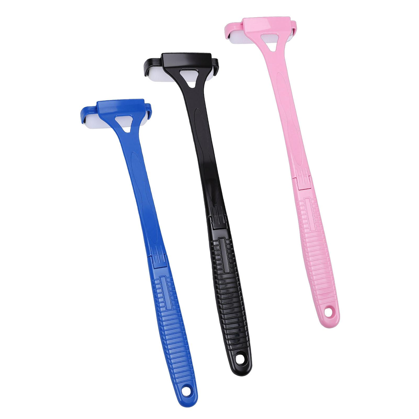 

3pcs Back Lotion Applicator Foldable Non Slip Grip Long Handle Sunscreen Self Tanner Medication Application Roller