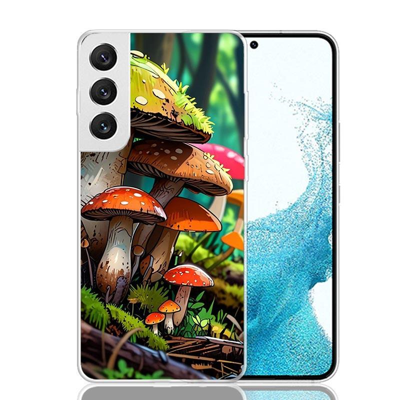 Colorful Mushroom For Samsung Galaxy S25 S24 S23 S22 Ultra Phone Case S21 Plus S20 FE S10 + S25Edge Fundas Cover Coque S25 S24 S