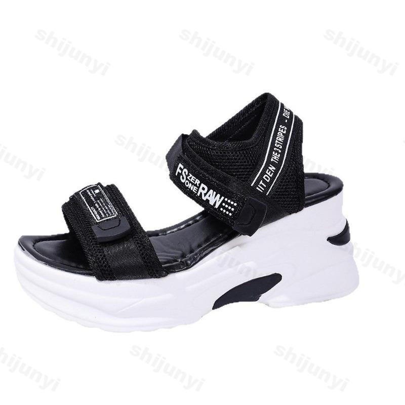Fashion Fashion Trend Casual Wedge Heel Sports Sandals for Women 2025 New Summer Versatile Fish Mouth Open Toes Comfortable Chunky Shoes