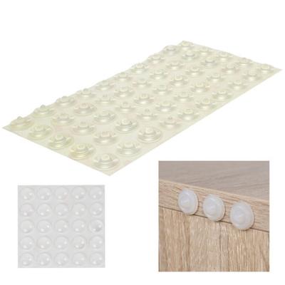 Şeffaf Dolap Tampon Pedleri Kendinden Yapışkanlı Silikon Tampon Seti Mutfak Dolapları Kesme Tahtaları Resim Çerçeveleri İçin Yuvarlak Dolap Kapı Çekmece Tamponları