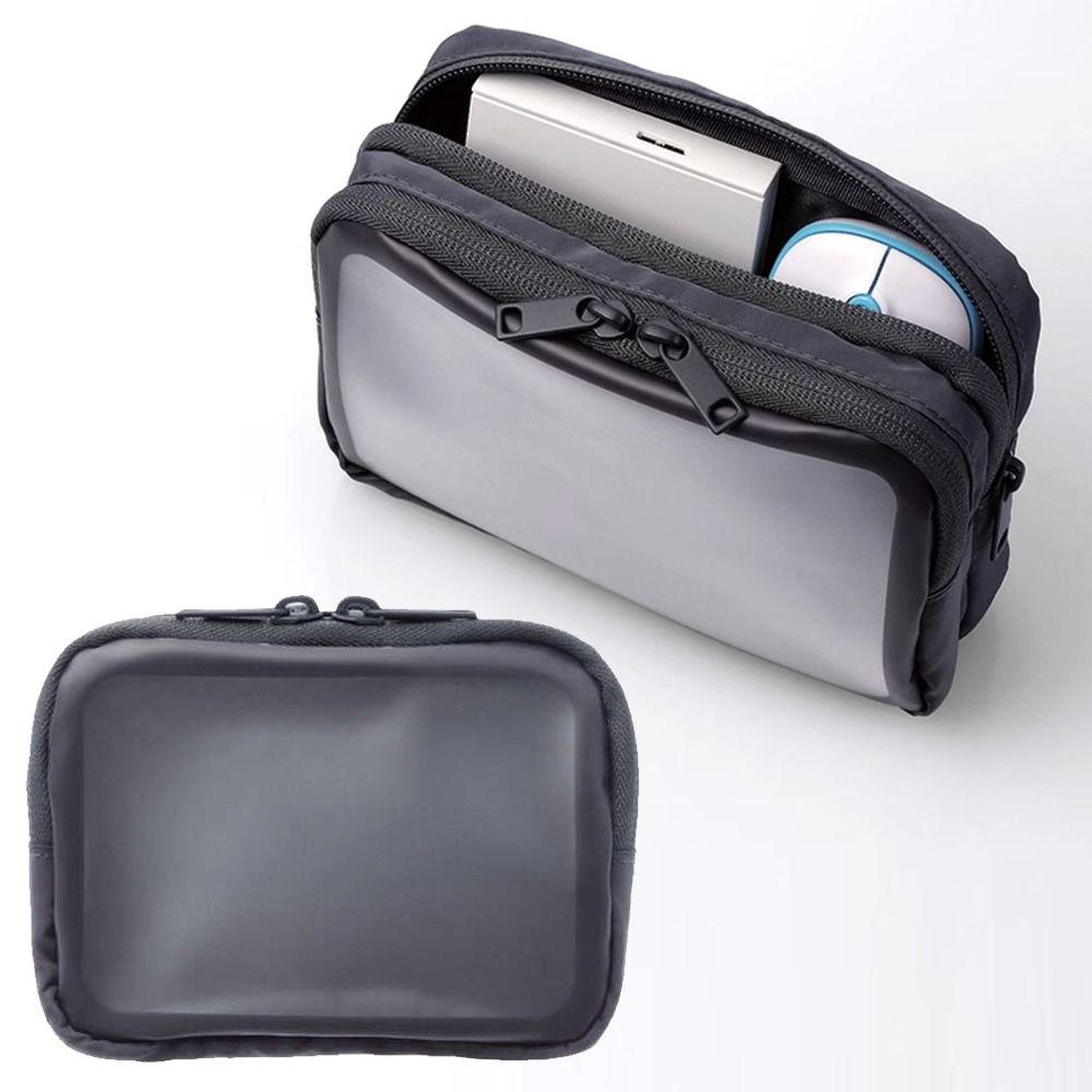 Waterproof Charger Cable Organizer 1/2/3 Compartment Digital Accessories Case Cosmetic Storage