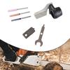 1Set 6.2 Cm Long Electric Grinding AccessoriesChainsaw Sharpening Attachment Kit: Metal Accessories For Outdoor Gardening