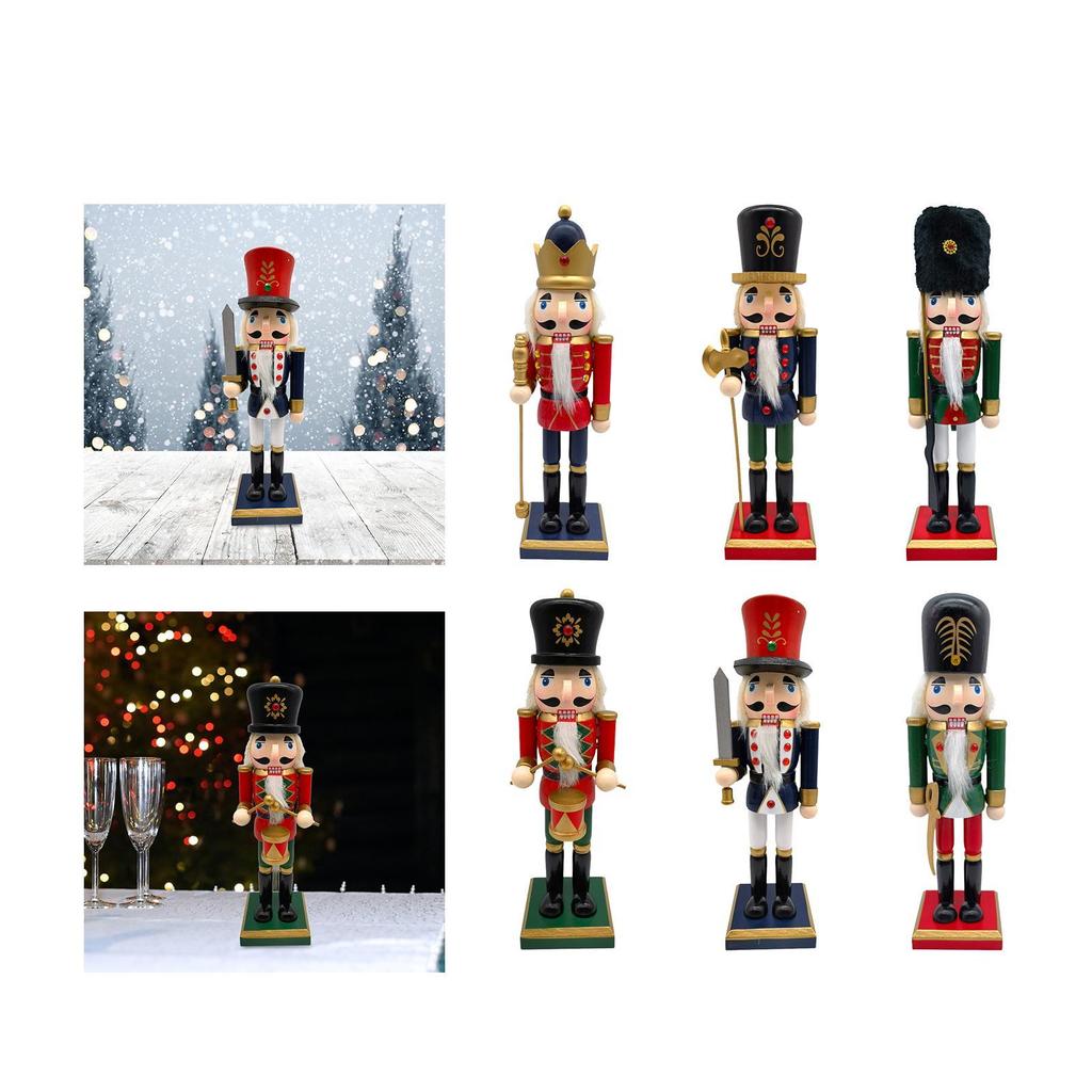 Christmas Nutcracker Ornament Nutcracker Figurine Sculpture Home Decoration for