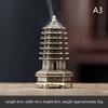 Brass Incense Burner,Metal Aromatherapy Holder,Unscented,Ideal For Yoga Meditation,Bedroom Ambiance,Home Decor