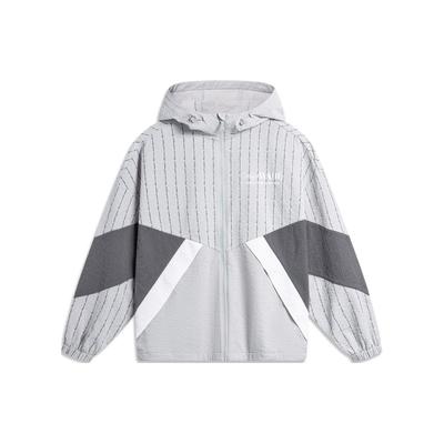 Serie Wade Protezione UV Antibatterico Confortevole Felpa con Cappuccio Sportivo Casual Abbigliamento Solare UPF55+ Capispalla da Uomo Grigio Nebbia AFDU399-6