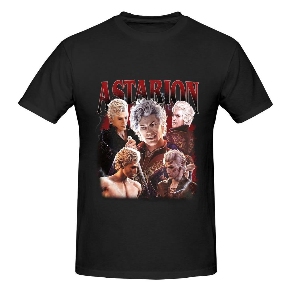 Vintage Astarion Baldurs Gate 3 Delicaat T-shirt Zoet Meisje Meisjesachtig Gevoel Eenvoudige Prints Shirt
