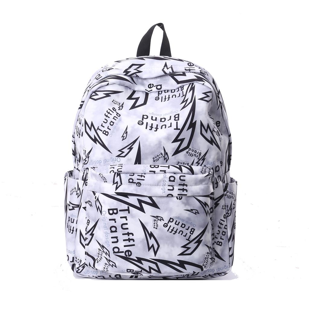 Schoolbag American High Street Graffiti Schoolbag Boys Fashion Trend Middle and High School Students Backpack High Value Going Out Spring Outing