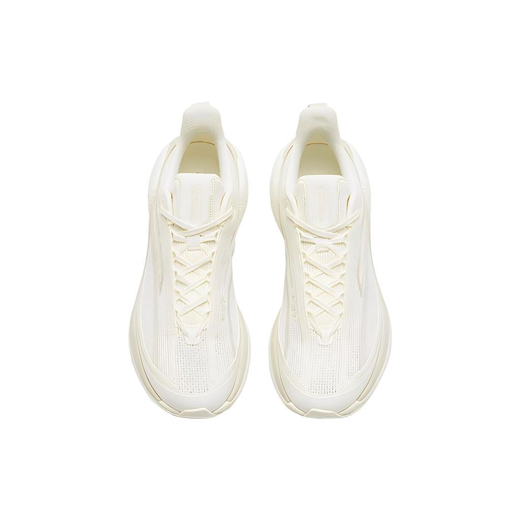 Anta C37 3.0 Comfortable Fabric Synthetic Leather Non-Slip Wear-Resistant Breathable Low-Top Running Shoes Women Sneaker White Gray 922315537-3