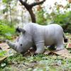 Soft Pillow Rhinoceros Plush Toy Wild Animals Stuffed Rhinoceros Doll  Kids Children