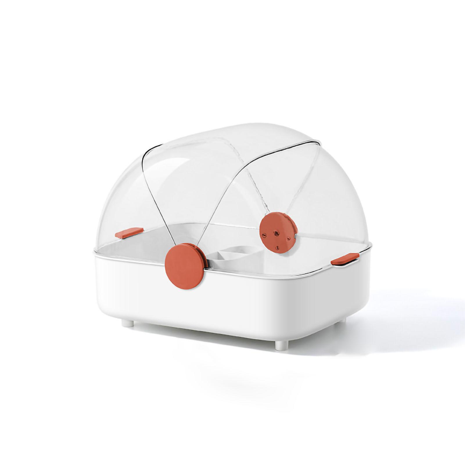 

Ящик для хранения столовых приборов Многофункциональный ящик для сушки палочек для еды и посуды с крышкой Кухонная утварь Синий оранжевый