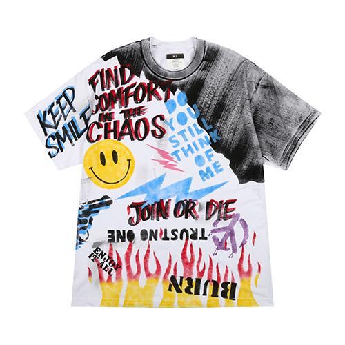 Deomaedeuniseu Hand Work Smoke Smile T-Shirts_Wh Free
