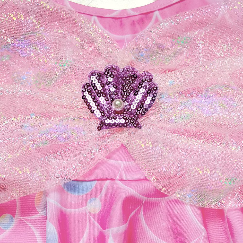 Conjunto de Biquíni Três Peças da Princesa Ariel Sereia para Meninas