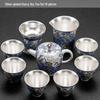 Cha Xun Gilded Silver Ceramic 17-Piece Tea Set