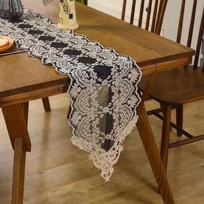 TV Cabinet Dresser European Black Lace Dining Table Table Flag Bucket Cabinet Cover Towel Coffee Table Flag Nordic Tablecloth Luxury