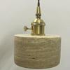 Japanese-style Wabi-sabi Style Yellow Travertine Small Chandelier Cream  Front Desk Bar Restaurant Bedside All-copper Lamps