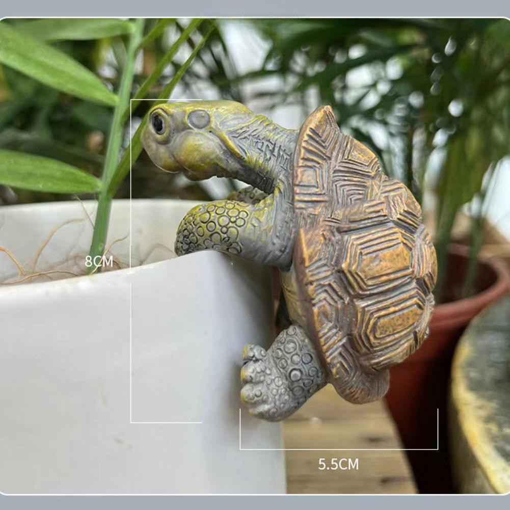 Realistic Appearance Resin Turtle Garden Decor Vibrant Colors