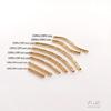 14K Gold-Filled Color-Preserving Faceted Ribbed Curved S-Tube for DIY Jewelry Accessories