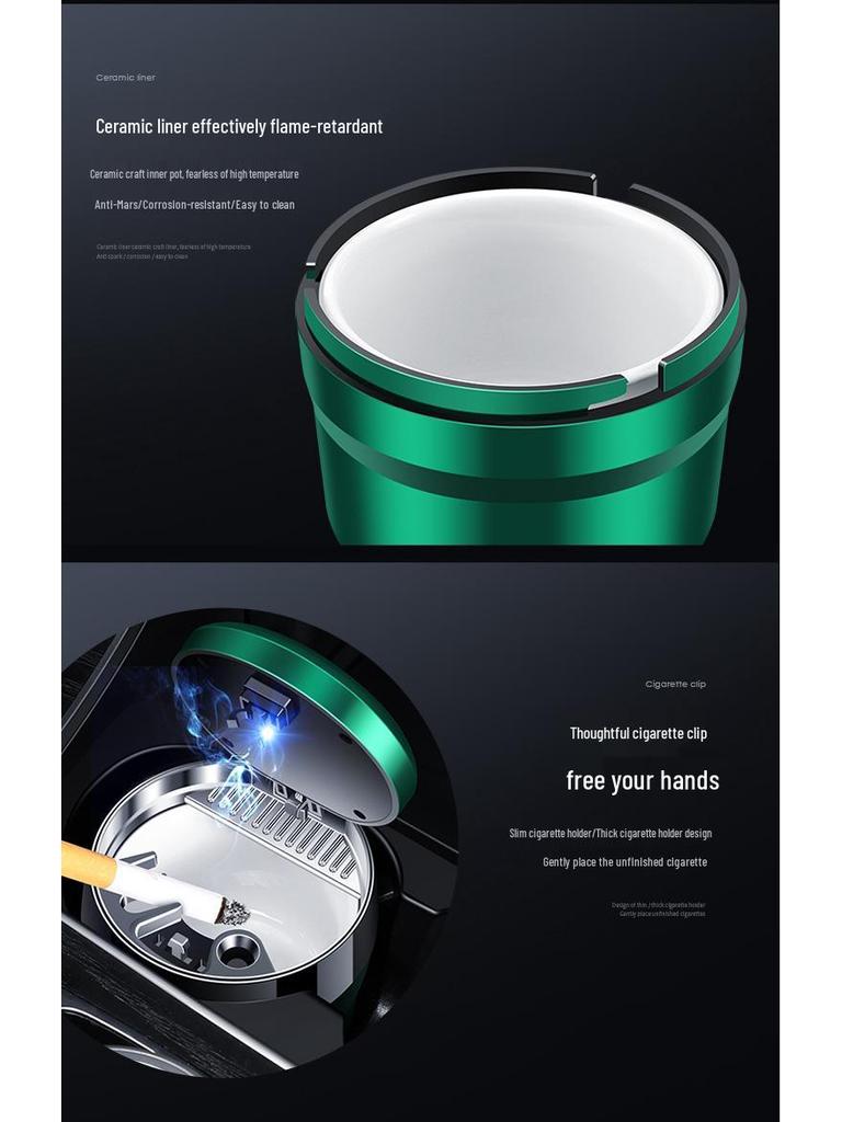 Seven-Color Ambient Light Car Ashtray for Buick Regal, LaCrosse, Encore, E5, Excelle, Angyang
