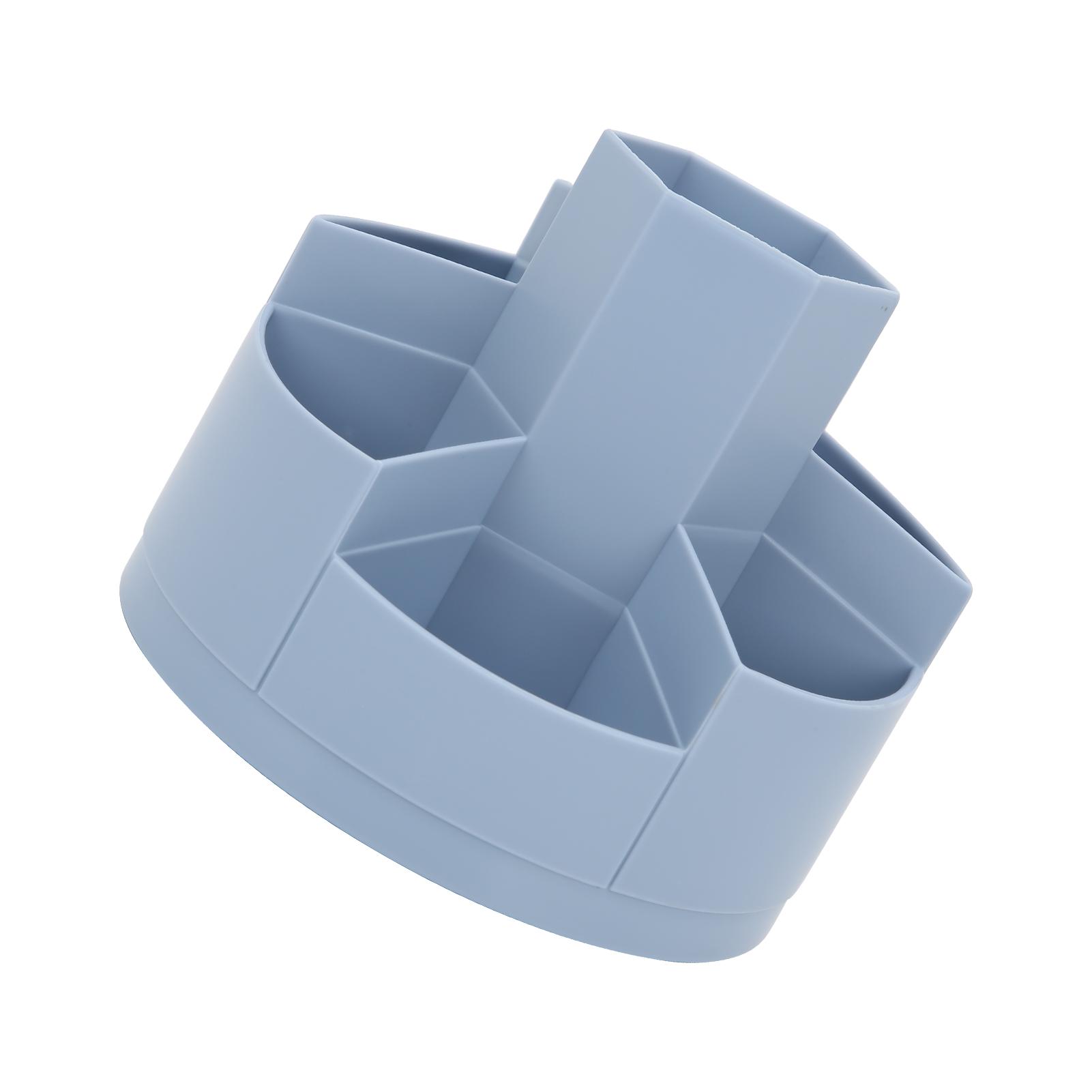 

MPRINCE Pen Holder Large Capacity 360 Degree Rotation WearResistant Storage Pen Holder for School(Blue )