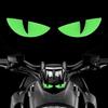 3D Luminous Vinyl Motorcycle Reflective Sticker Cute Eyes Scooter Windshield Decal Accessories For BMW Honda Yamaha Suzuki Vespa