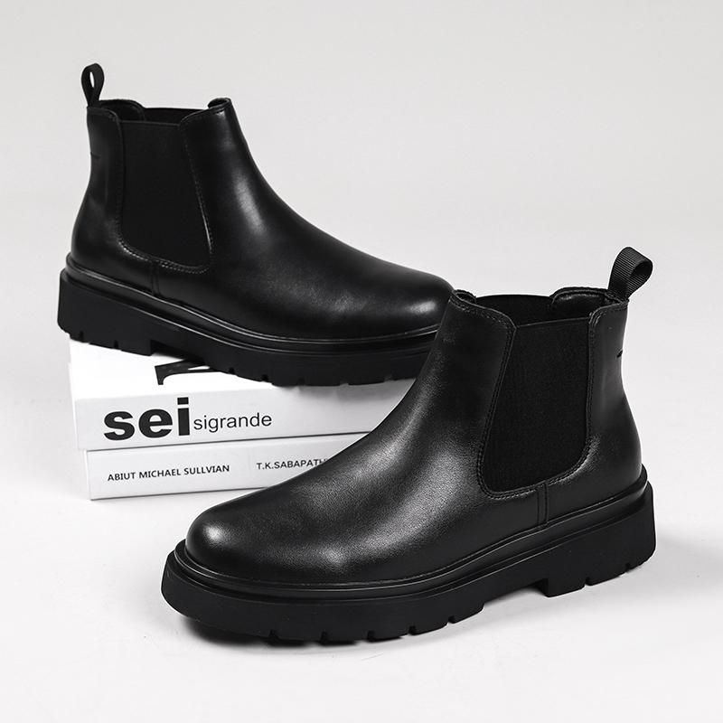 Winter Plush Men Boots Fashion Street Style Casual Shoes Personalized Trend High Top Men Shoes Comfortable Casual Boots