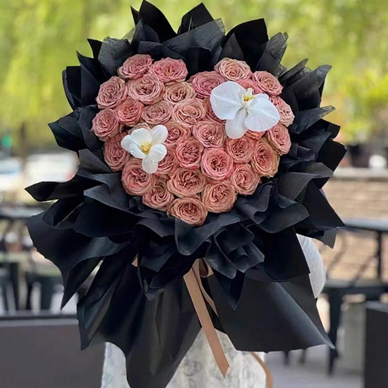 1 zestaw narzędzi do aranżacji kwiatów w kształcie serca z róż - Łatwe pakowanie prezentów i niezbędne akcesoria do florystyki dla majsterkowiczów Akcesoria do pakowania bukietów