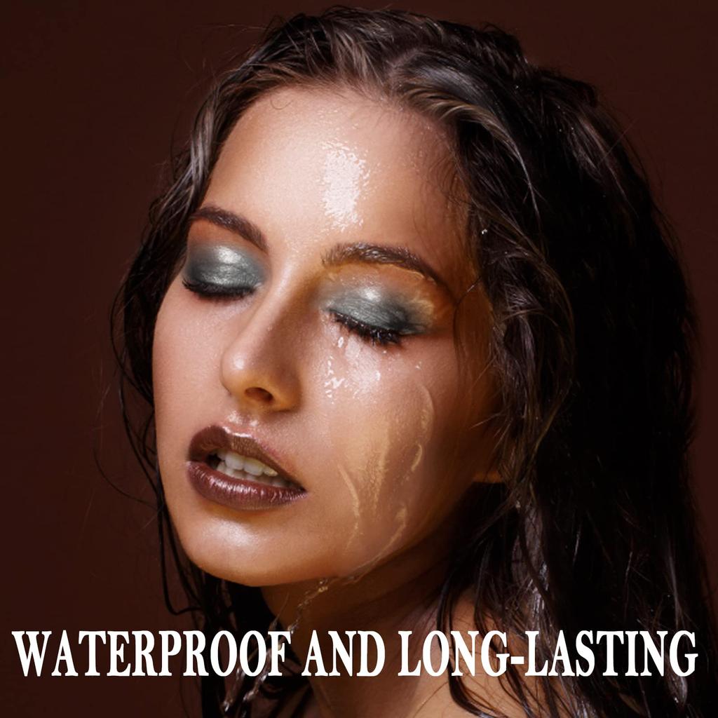 Boobeen Eyeshadow Silk Crayon Waterproof Eyeshadow Shimmer Cream Eyeshadow Pen for Creating Sparkling Eye Easy To Use Pen, Stick, Makeup, (02#)