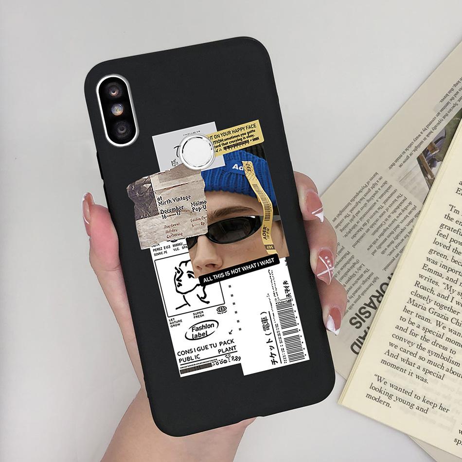 Case For Xiaomi Redmi S2 Y2 Cover Soft Matte Cute Pattern Silicone TPU Phone Case for Xiaomi RedmiS2 S 2 Y 2 Cases Back Cover