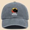 Charming CatDaddy Print Baseball Cap  PAPA Vintage Curved Brim Dad Hat Unisex AllSeason Wear Adjustable Size Fits Most T