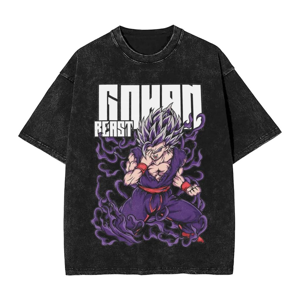 Hot Sale SaleDragon Ball Funny Son Goku Graphic Print T-Shirt Men Women Streetwear Harajuku Fashion Vintage Washed Cotton Summer New Tee Oversized Top