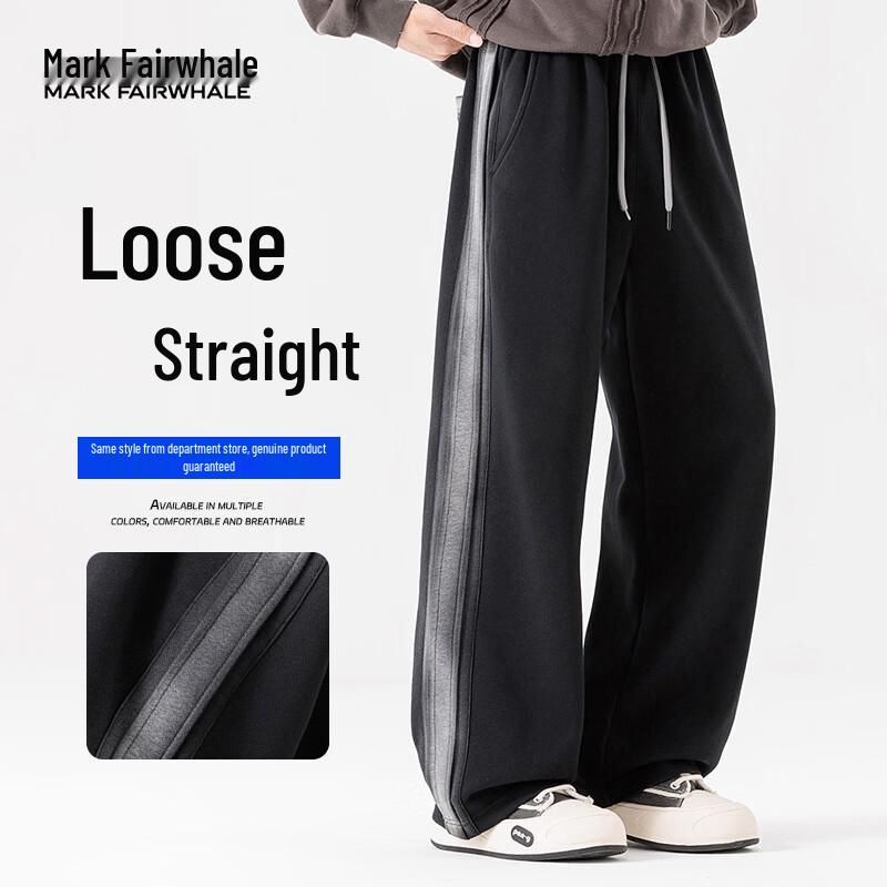 MARK FAIRWHALE Men s Casual Anti-Wrinkle Straight Sweatpants XL