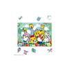 Tenyo (Tenyo) [Made in Japan] Children's Puzzle "Everyone's Happy (Shimajiro)" 60-Piece Children's Puzzle with Fun Piece Shapes, Silhouette Pieces,