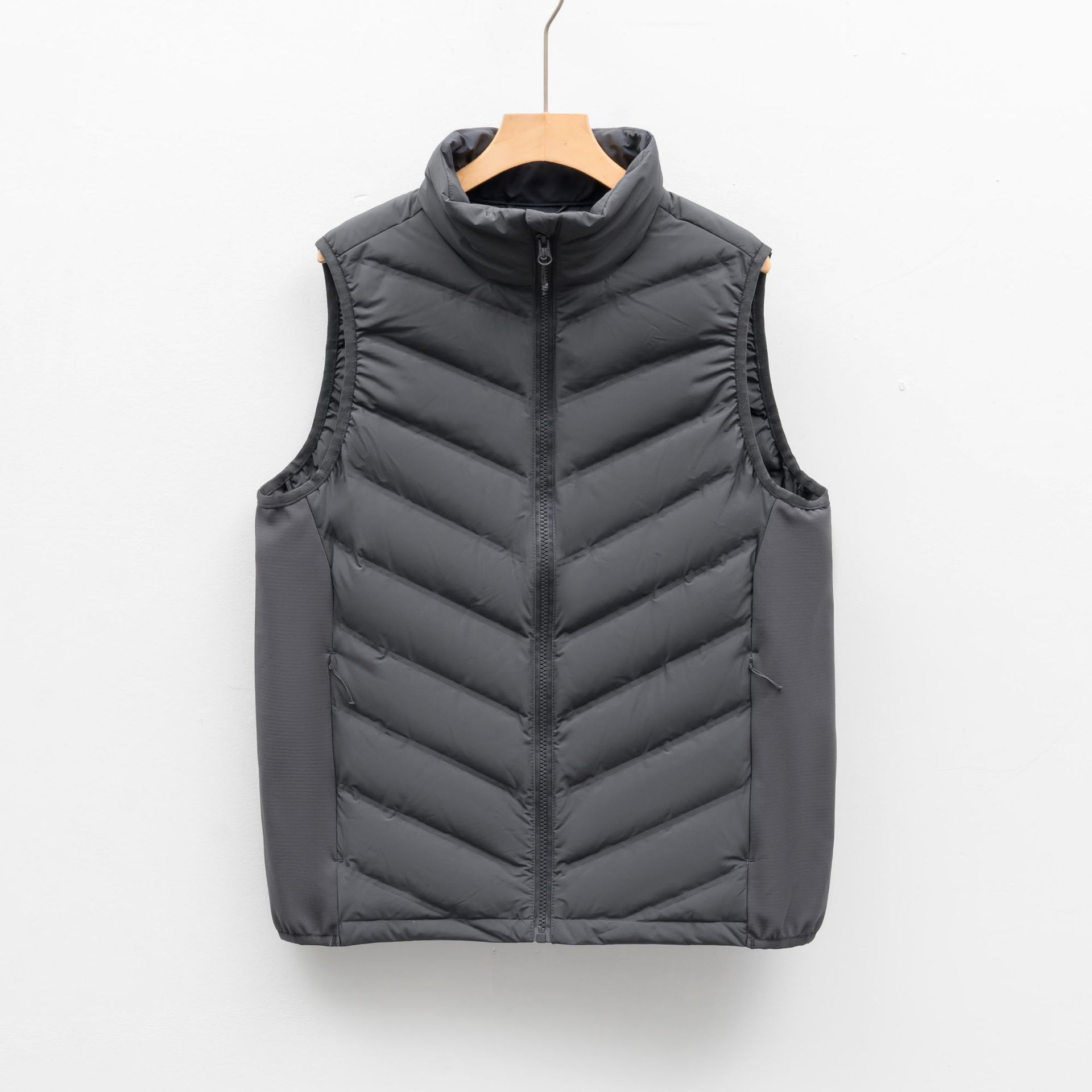 

Down men s and women s down vest stand-up collar vest men s down jacket vest casual autumn and winter models 4XL
