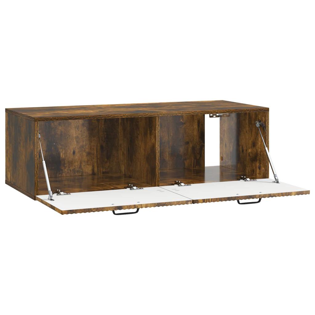 Wall Mounted TV Cabinet Smoked Oak 98 x 41 x 30 cm