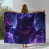 Kawaii Pokemon Pikachu Cartoon Flannel Blanket,Ultra Soft Warm Plush Throw for Home Bedroom Bed Sofa Cover Office Camping Gift