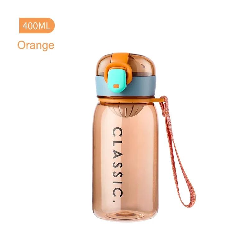 400ml Sports Water Bottle Outdoor Water Bottle With Rope Plastic Portable Water Cup Dinkware Camping Bike Bottle My Drink Bottle