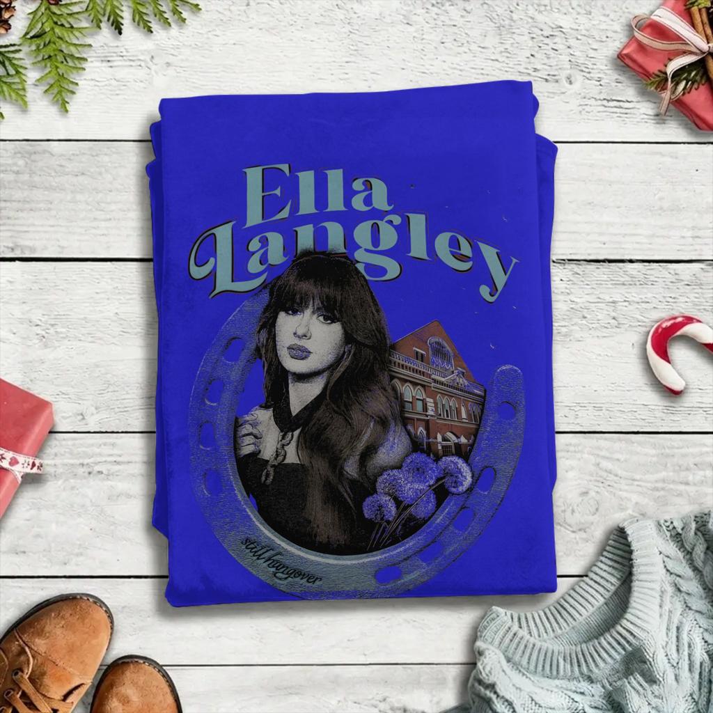 Vintage T Shirt Summer Ella Langley Trending T Shirts Cotton Tee Shirt for Unisex Y2K Funny Hot Sale Short Sleeve Tops