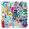 51 Hand Note Robot Doodle Personality Cartoon Cute Children's DIY Skateboard Suitcase Sticker Waterproof