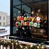 Christmas Supplies Display Window Static Cling Stickers Christmas Decoration Creative Glass Color Mosaic Paper